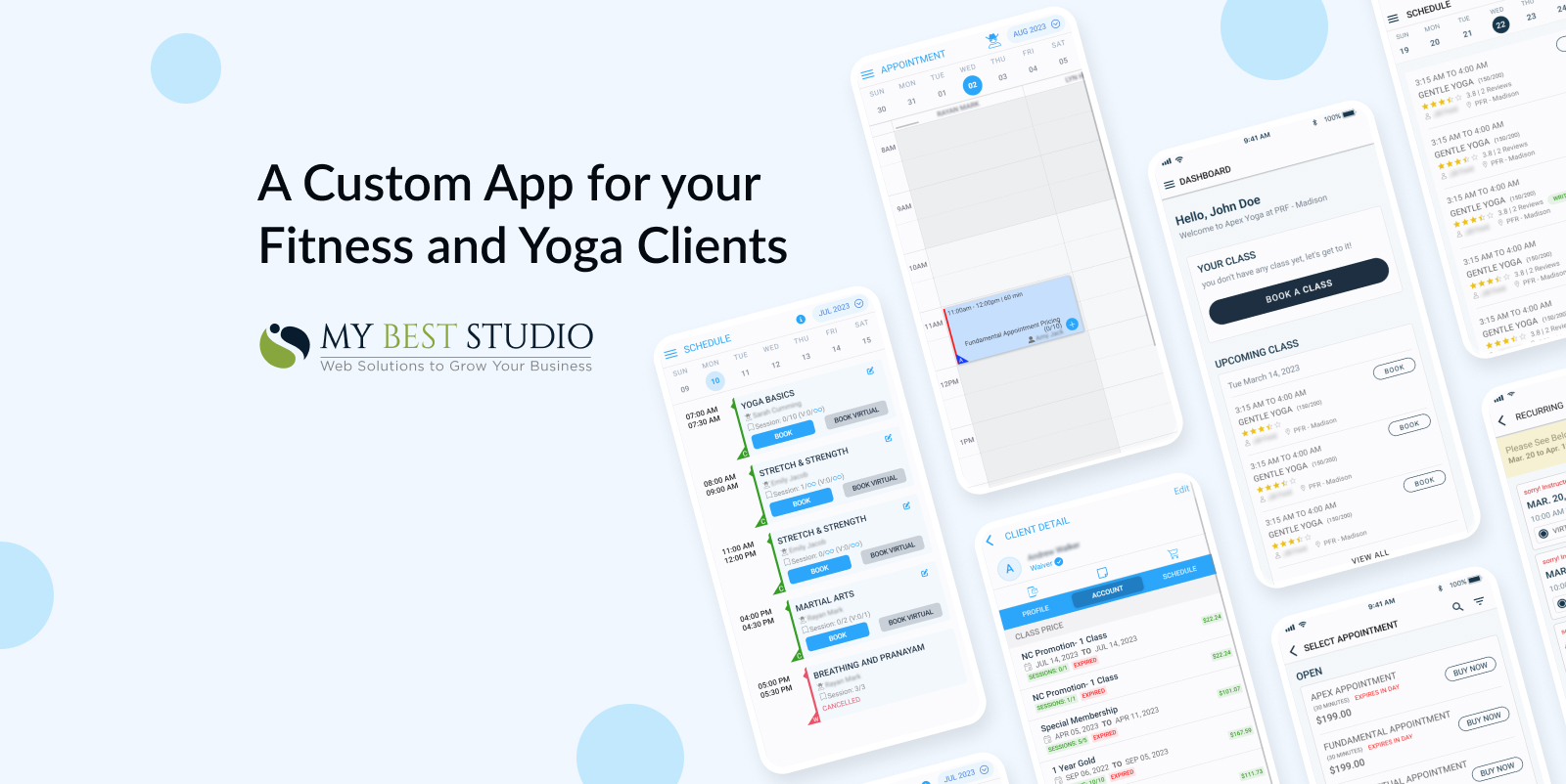 A Custom App for your Fitness and Yoga Clients
